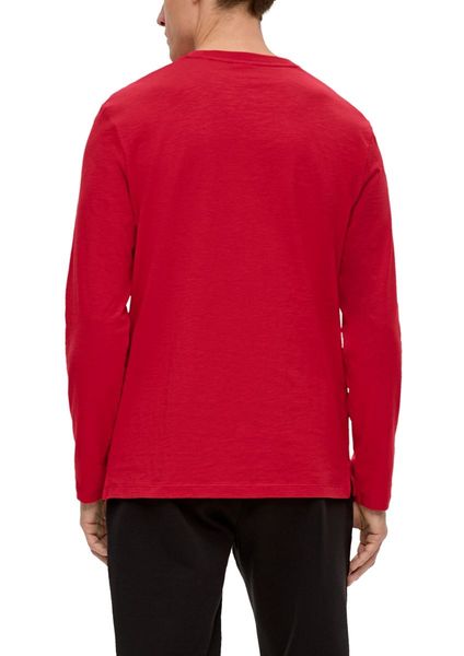 s.Oliver Red Label T-Shirt Manches longues avec structure en fil de flamme   - rouge (3162)