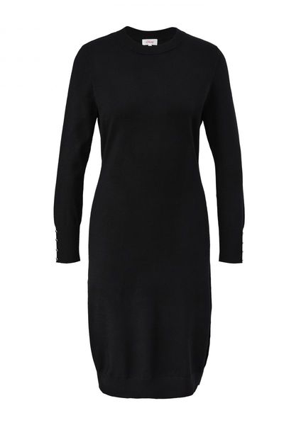 s.Oliver Red Label Viscose mix knitted dress   - black (9999)