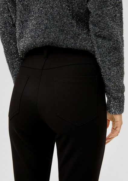 s.Oliver Red Label Slim: jersey trousers  - black (9999)