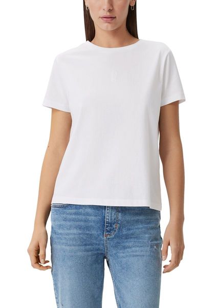comma T-shirt avec impression sur le devant  - blanc (0100)