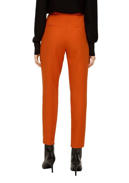 s.Oliver Black Label Regular: Trousers with tapered leg  - orange (2393)