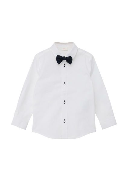 s.Oliver Red Label Shirt with removable bow tie   - white (0100)