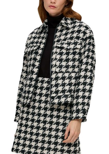 s.Oliver Red Label Jacket with woven pattern and metallic effect  - black (99R3)