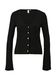 Q/S designed by Ribbed viscose blend shirt jacket  - black (9999)