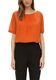 s.Oliver Black Label Chiffon blouse with draping  - orange (2393)