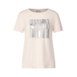 Street One Shirt with front print - white (24451)