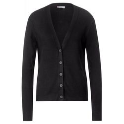 Street One Cardigan with rib structure - black (10001)