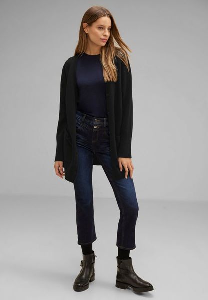 Street One long buttoned cardigan - black (10001)