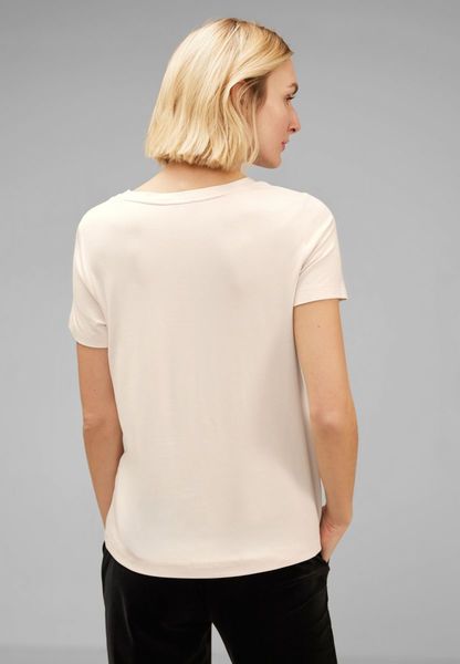 Street One T-shirt avec impression sur le devant - blanc (24451)
