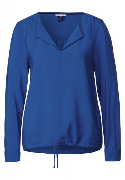 Street One Blouse with gathering - blue (15377)