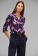 Street One Viscose blouse with print - purple (35408)