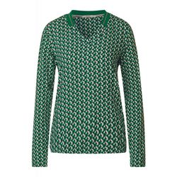 Cecil Geometric minimal Shirt - green (35069)