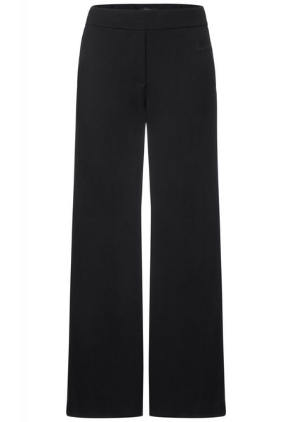 Cecil Loose Fit Jersey Trousers - black (10001)
