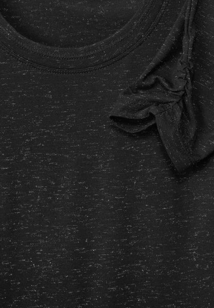 Cecil Melange glitter shirt - black (10001)