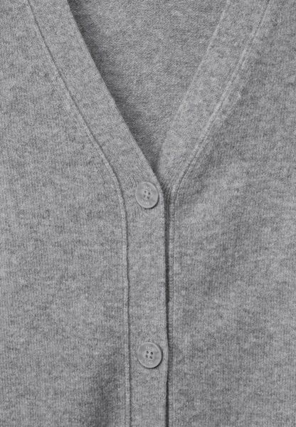 Cecil Cardigan with decorative seams - gray (10327)
