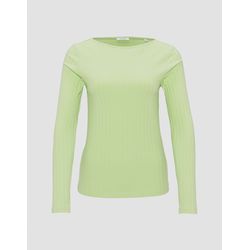 Opus Ribbed T-shirt - Sovke - green (30023)