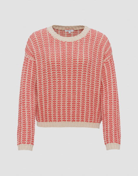 Opus Knitted jumper - Pipina - red/pink (40021)