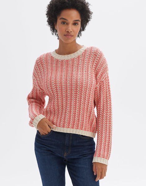 Opus Pull en maille - Pipina - rouge/rose (40021)