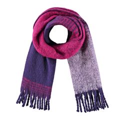 Gerry Weber Collection Flauschiger Schal mit Fransen - pink/lila (03004)