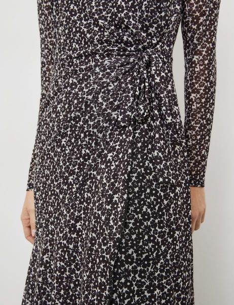 Gerry Weber Collection Mesh dress with a wrap effect - black (01038)
