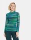 Gerry Weber Collection Long sleeve shirt with stand up collar - green/blue (05088)
