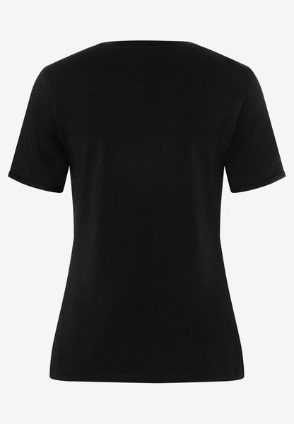 More & More T-Shirt mit Glitzersteinchen  - schwarz (0790)