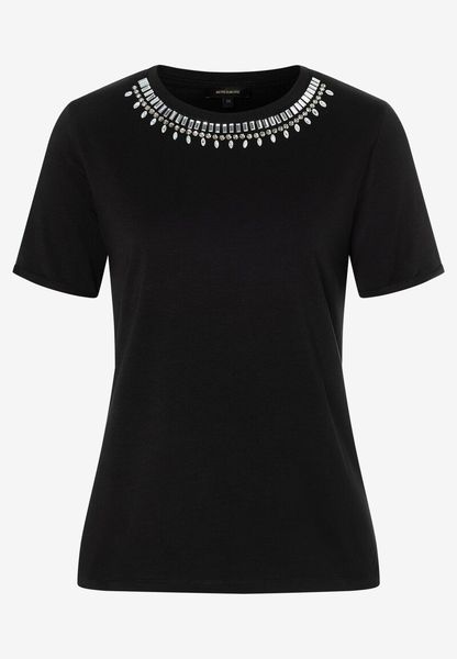 More & More Shirt with Jewel-Necklace - black (0790)