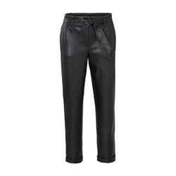 Yaya Gerade Hose aus Kunstleder - schwarz (00001)