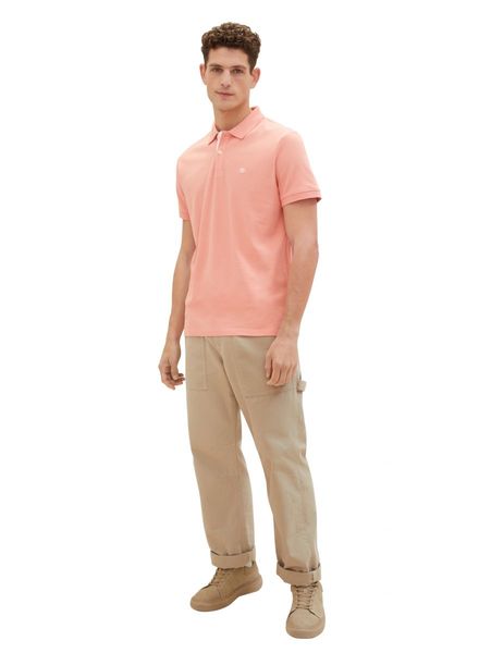Tom Tailor Basic polo with logo - red (12642)