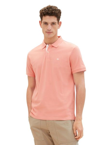 Tom Tailor Basic polo with logo - red (12642)