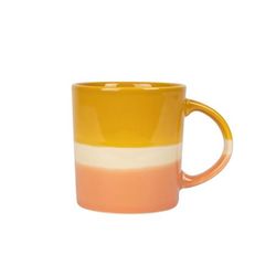 SEMA Design Tasse en porcelaine - orange/jaune (2)