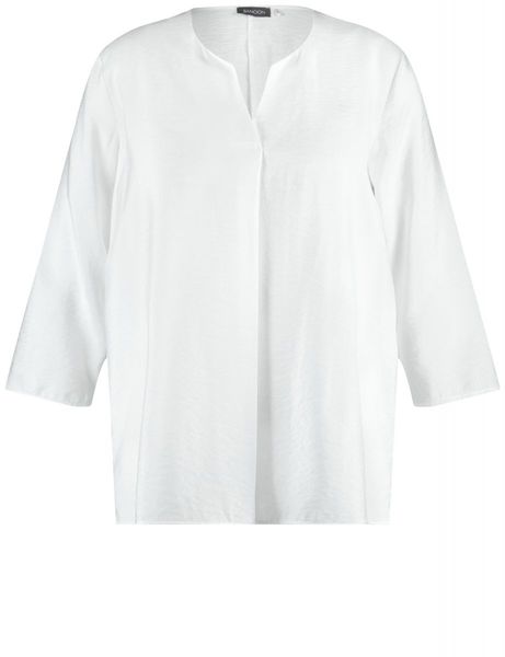 Samoon Fine blouse à manches 3/4 - blanc (09600)