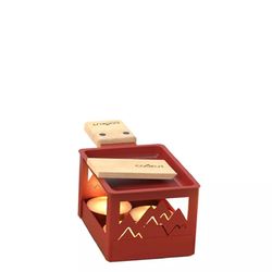 Cookut Raclette appliance with single candle - brown (Rouge)