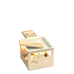 Cookut Raclette appliance with single candle - beige (Blanc)