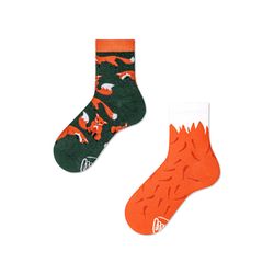 Many Mornings Socken - The Red Fox - orange/grün (00)