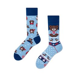Many Mornings Chaussettes - Cold Teddy - bleu (00)