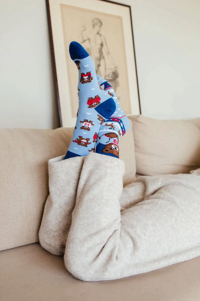 Many Mornings Chaussettes - Cold Teddy - bleu (00)