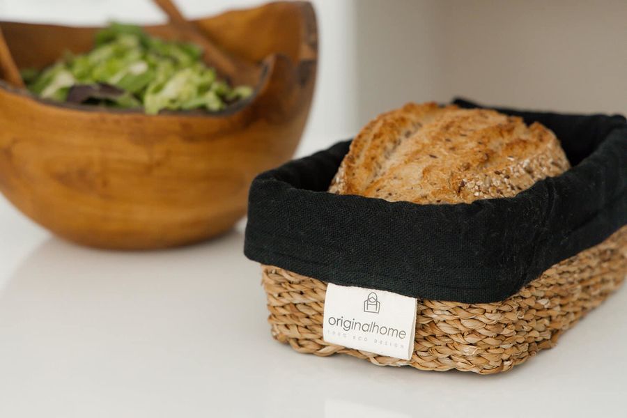 Originalhome Bread basket (36x14x9 cm) - black/brown (00)