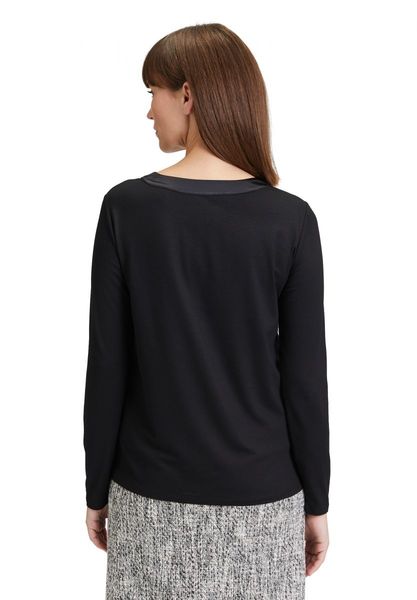Betty & Co T-shirt façon blouse - noir (9045)