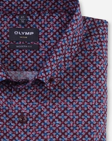 Olymp Modern fit : chemise - rouge (86)