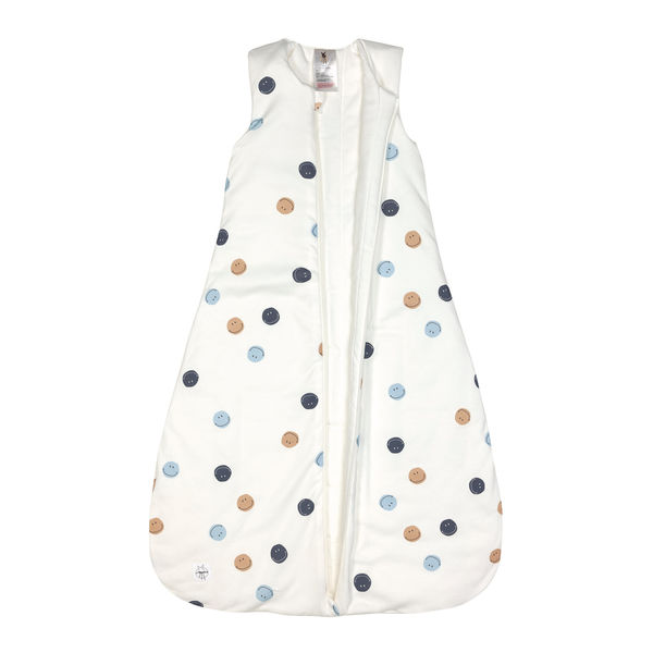 Lässig Baby sleeping bag - smile - white/blue (Milky)