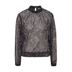 comma CI Chiffon blouse with sparkling thread - black (99B5)