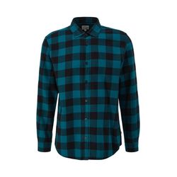 Q/S designed by Flannel shirt  - green/blue (67N0)