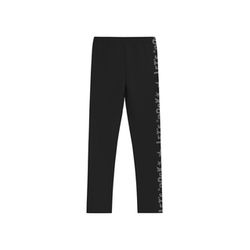 s.Oliver Red Label Slim : leggings avec des impressions d'écriture scintillantes - noir (9999)