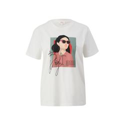 s.Oliver Red Label T-Shirt aus Baumwolle  - weiß (02D0)