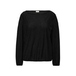 s.Oliver Black Label Bluse mit Ausbrennermuster  - schwarz (9999)