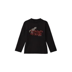 s.Oliver Red Label Longsleeve mit Crew Neck-Ausschnitt  - schwarz (9999)