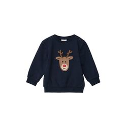 s.Oliver Red Label Sweatshirt with a rubberised print  - blue (5952)