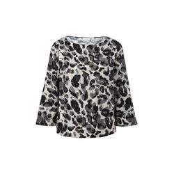 s.Oliver Black Label Twill blouse with all-over print - white (07A3)