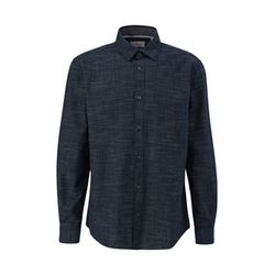 s.Oliver Red Label Regular: chemise en coton - bleu (5978)